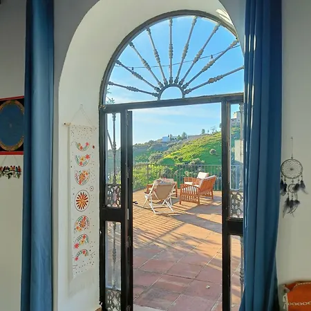 Casa Medina - Private With Terrace And Sea View, 25 Minutes From Malaga Moclinejo